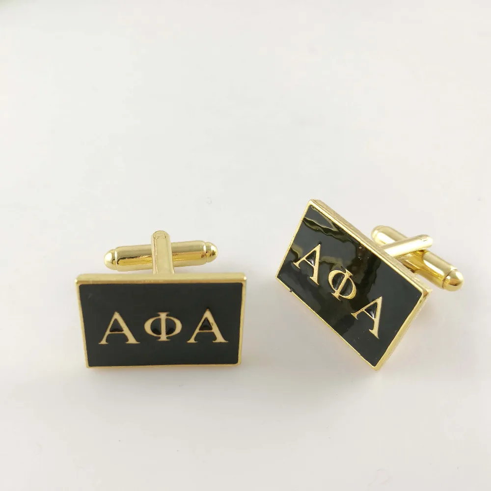 1 пара Alpha phi Alpha braternity пользовательские запонки ювелирные изделия
