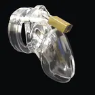 Фиксатор для пениса CB6000s, пластиковый Пояс верности Устройство бондаж с 5 кольцами, интимные игрушки для мужчин