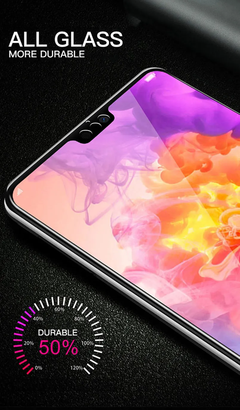 9D Защитная пленка для экрана из закаленного стекла huawei P30 Pro Y7 2019 p smart полное