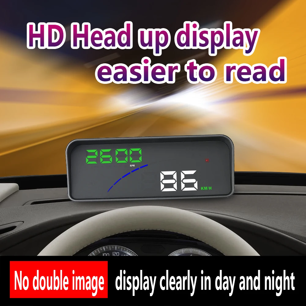 HUD Универсальный Автомобильный дисплей с OBD2 портом лобовое стекло автомобиля
