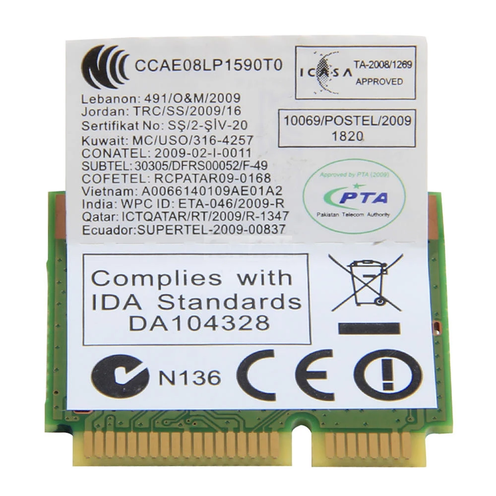 Карта Wi Fi AR9285 802.11bgn для Lenovo IdeaPad Z360 B460 Z475 Z575 Series FRU 20002357|wifi card|card wifilenovo wifi card |
