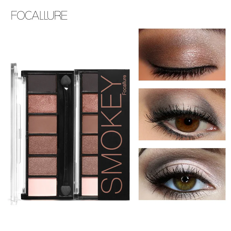 

Matte Eyeshadow Pallete Pressed Powder Shades of Palette Smoky Pigment Glitter Makeup Eye Shadow