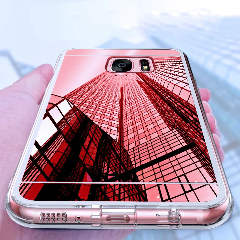 Оригинальные Роскошные зеркальные ТПУ чехлы для Samsung Galaxy A3 A5 A7 J3 J5 J7 J1 2016 2017 S9 S8 Plus S6
