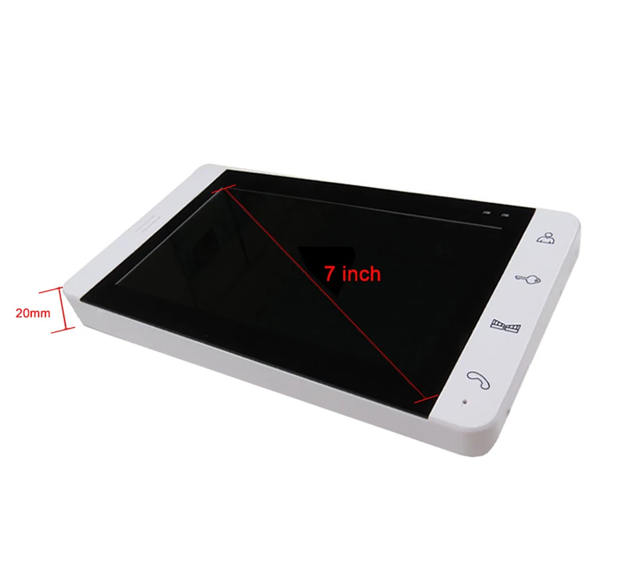 Видеодомофон 7 дюймовый монитор домофон камера из алюминиевого сплава сканер