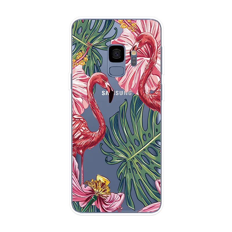 Чехол для телефона Samsung Galaxy S8 S9 S10 Plus S10e S7 S6 Edge S5 чехол с рисунком фламинго Note 8 9 |