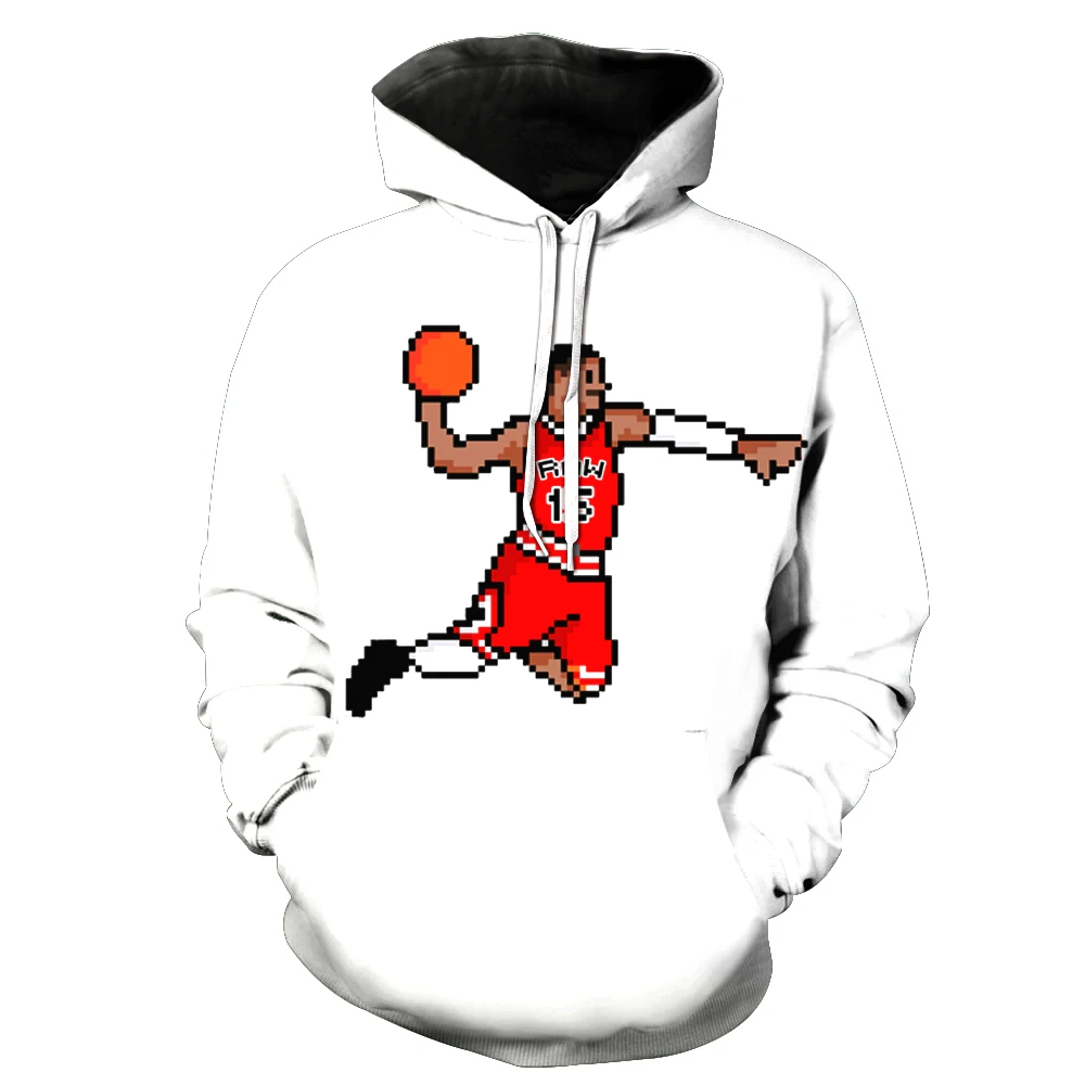 

2019 New Fashion Sweatshirt Men / Women 3d Hoodies Print ball and man love pattern Slim Unisex Slim Stylish Hooded Hoodies