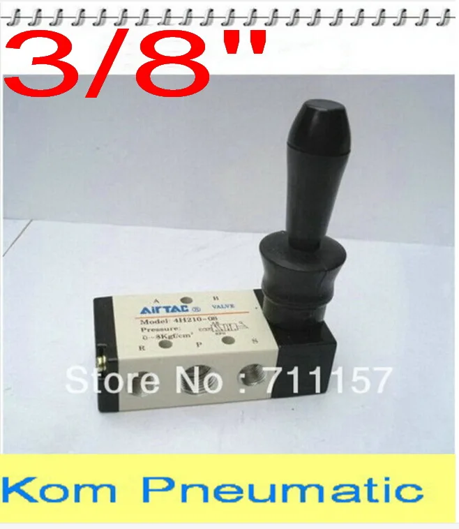 1 шт. электромагнитные клапаны с ручным рычагом 3/8 &quotBSP push-pull пневматический