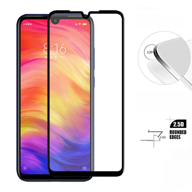 Закаленное стекло для Xiaomi Redmi Note 7 защита экрана стеклянная пленка Xiomi xaomi ksiomi redme red