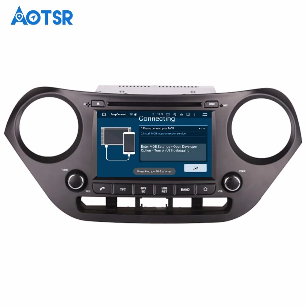 Новейший Android 8 1 0 Автомобильный DVD плеер для Hyundai I10 I 10 2013 + GPS навигация Мультимедиа