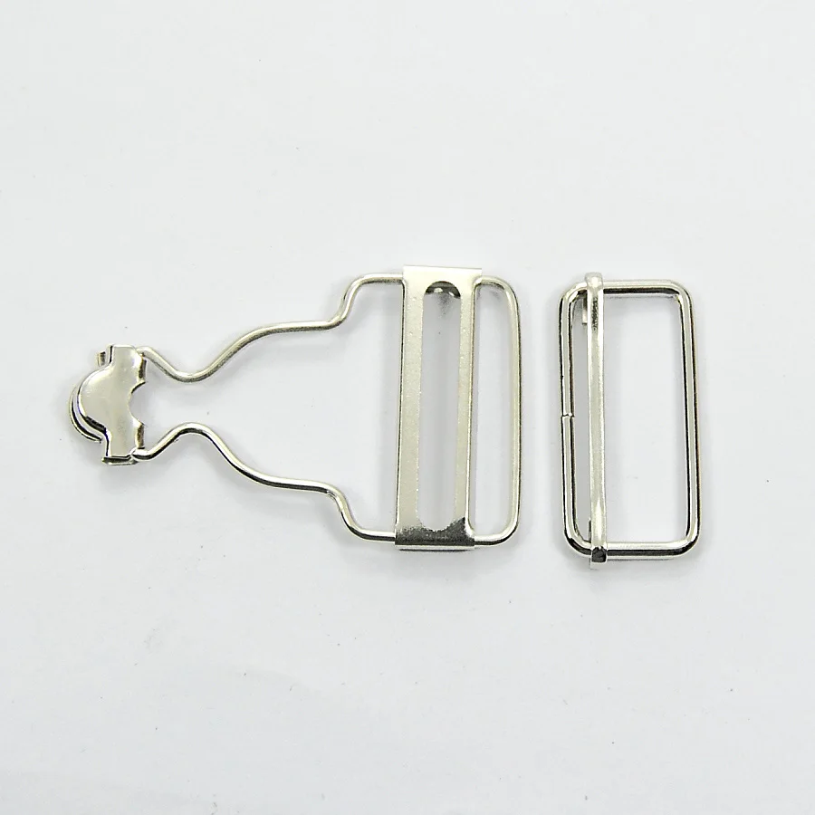 32mm White Nickel 10 комплектов в упаковке. Пряжки скользящие Подтяжки Регулируемая металлическая пряжка для ремня Tri Glide Швейные материалы - Цвет: 32mm White Nickel
