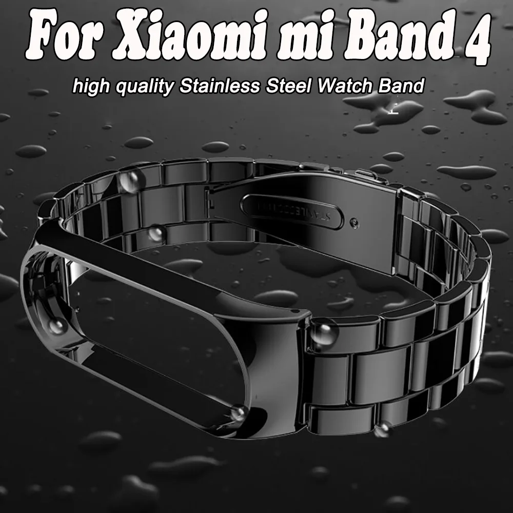 Браслет из нержавеющей стали для часов сменный ремешок с корпусом Xiaomi mi Band 4 3 miband