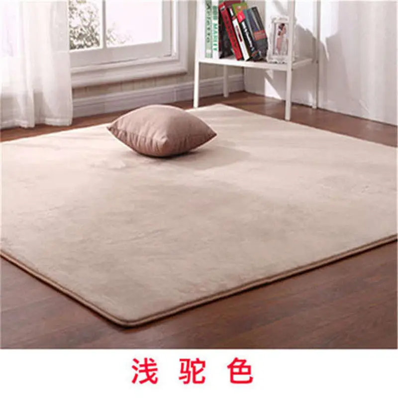 Однотонный ковер для гостиной чайного пола журнального столика напольный коврик