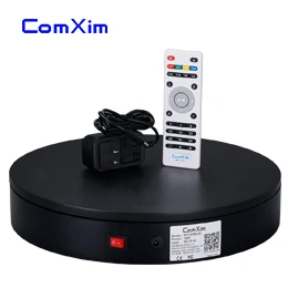 Black with US plug ComXim удаленного Управление Скорость, направление, MT320RL60 32 см 360 градусов фотографии Электрический поворотный, вращающийся проигрыватель, дисплей стенд - Цвет: Black with US plug