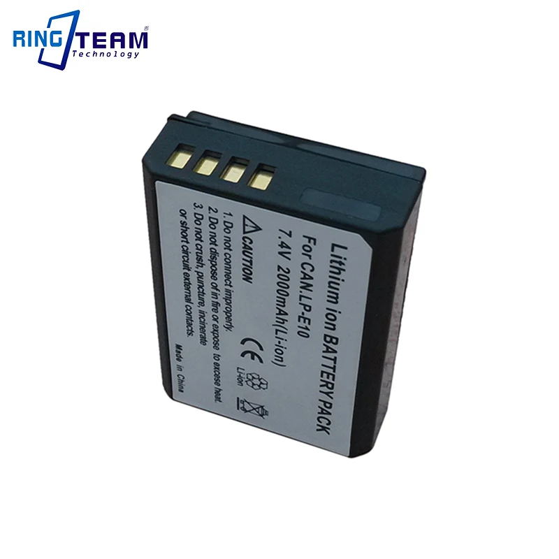 Аккумуляторная батарея для Canon EOS Rebel T3 T5 T6 1100D 1200D 1300D 1500D 3000D 4000D Kiss X50|battery lp-e10|lp-e10