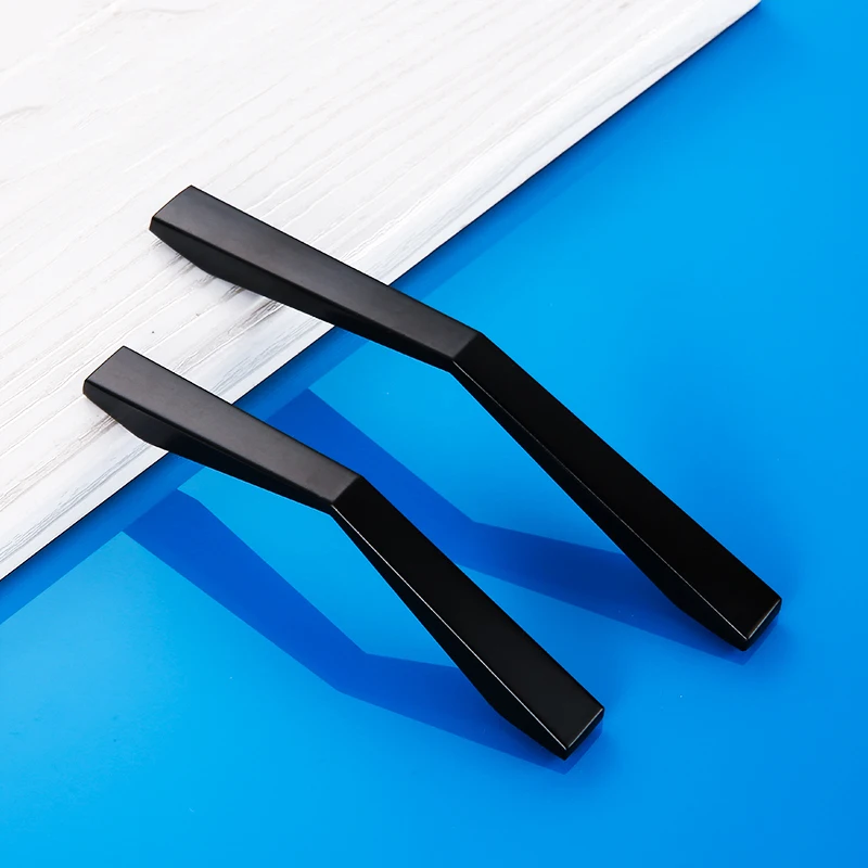 Классический черный Дверные ручки Металл ящика Тянет Кухня Кабинета ручек