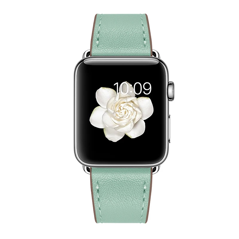 Ремешок из натуральной кожи для Apple Watch band Series 1 2 3 38 мм 42 40 44 мм|leather watch strap|strap for apple