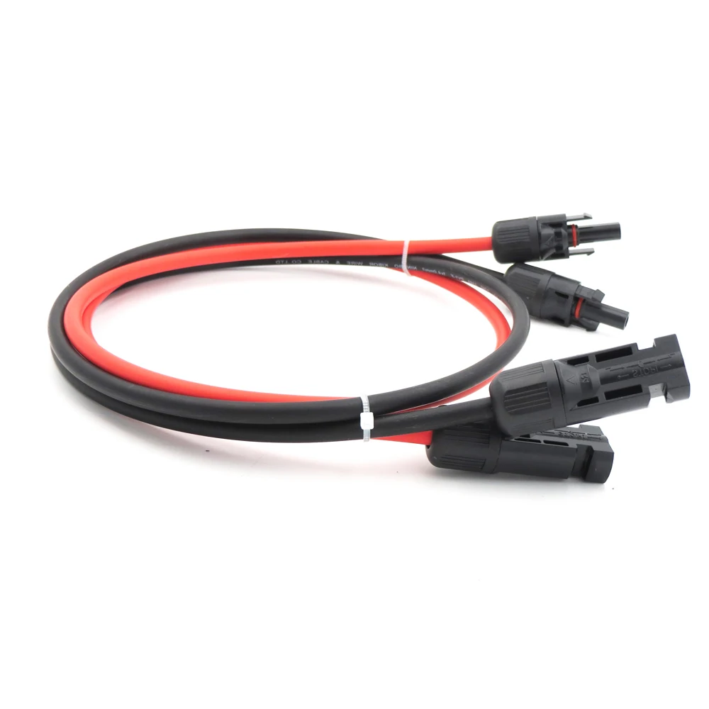 1 пара X 10 м 5 3 2 6 мм2 10AWG PV коннектор удлинитель подключение ветви черный