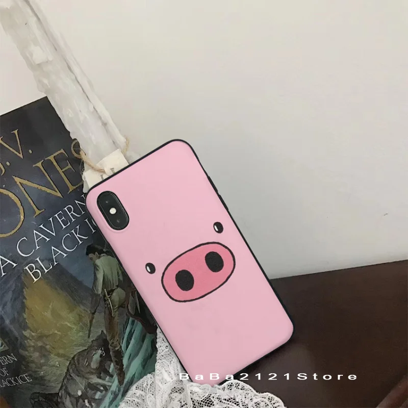 Babaite Gravity Falls Waddles super cute pig Phone Cover for iPhone8 7 6 6S Plus X Xs Xr XsMax 5 5s SE 5c Cover11 11pro 11promax