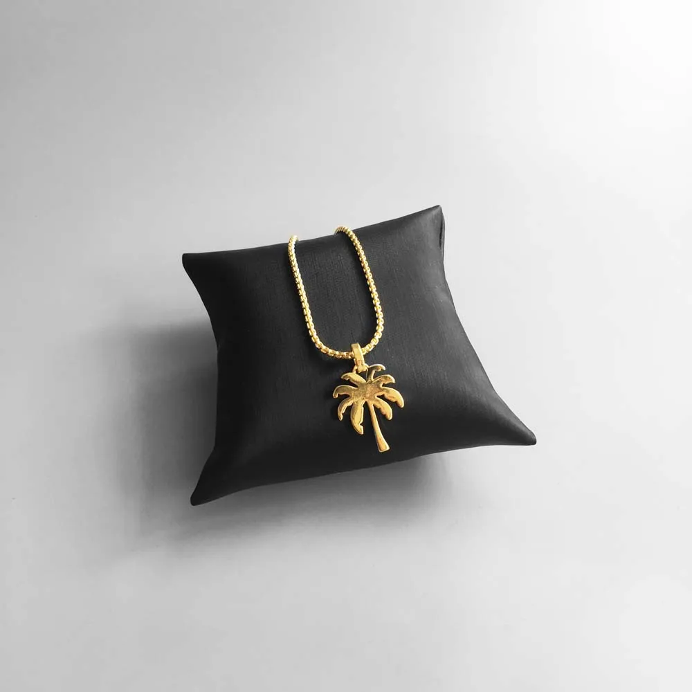Подвеска золотистого цвета пальмовое кокосовое дерево 2018 модные ювелирные