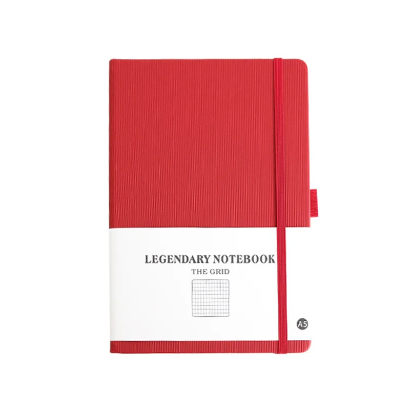

Classic A5 Squared Hard Cover Grid Elastic Band Notebook Journal