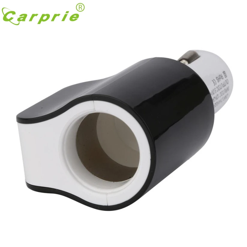 Автомобильный Стайлинг гнездо прикуривателя CARPRIE 2 USB разветвитель в одну сторону
