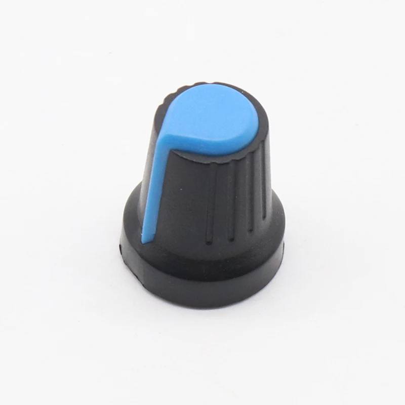 10 шт. 6 мм Пластиковые накатанные ручки потенциометра 15*17 мм|knob cap|knob threadedknob 6mm |