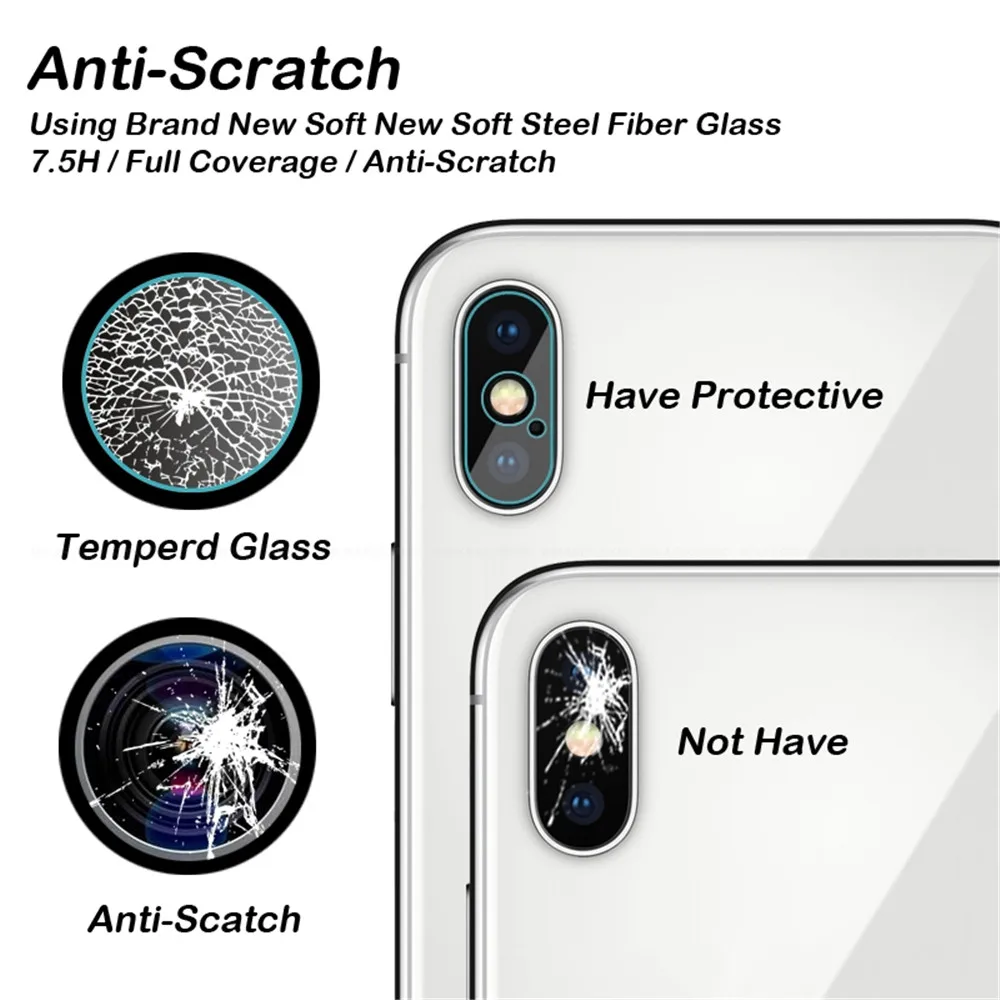 Защитная пленка для объектива задней камеры iphone X XS Max XR закаленное стекло защиты