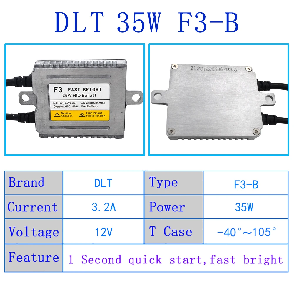 SKYJOYCE оригинальный 35 Вт DLT F3B Быстрый старт HID Балласт для автомобильных фар лампы H1