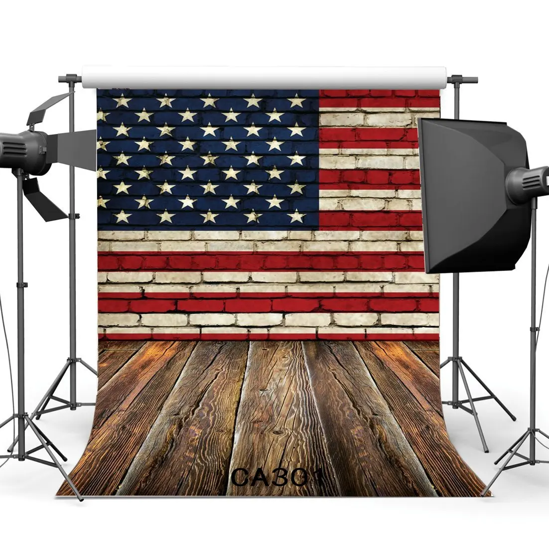 Seamless Photography Backdrops American Flag &amp Stars and Stripes Pattern Brick Wall Nostalgia Wooden Photo Backgrounds | Электроника