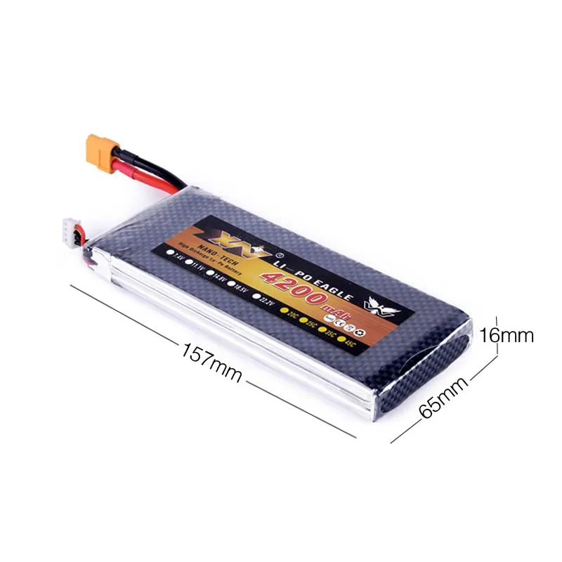 Оригинальный литий-полимерный аккумулятор 11 1 В 4200 мАч 25C 3S MAX 40C T/XT60 разъем для F450