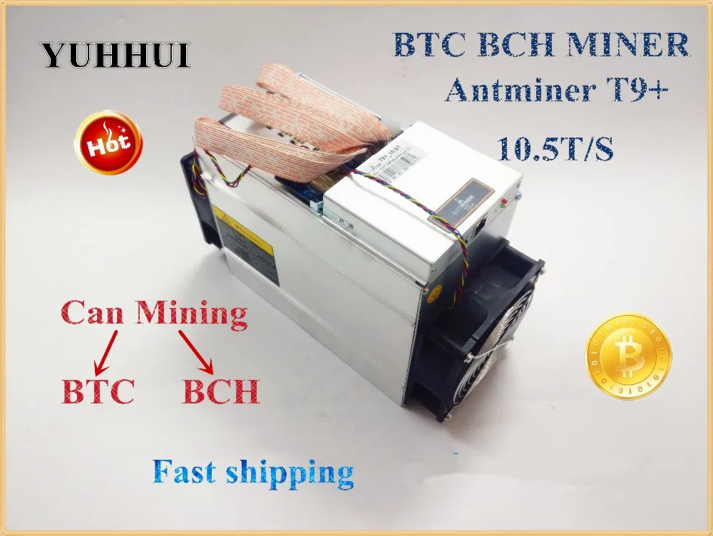 

New Antminer T9+ 10.5T Bitcoin BTC BCH Miner Economic Than Antminer S9 S9k S9SE S11 S15 T15 S17 T17 Ebit E9i Whasminer M3