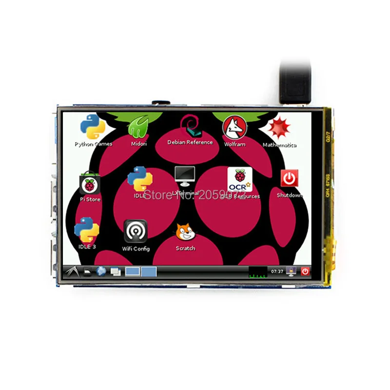 Raspberry Pi 3 5 дюймовый ЖК дисплей IPS tft pi lcd raspberry 480*320 сенсорный экран|Демонстрационные