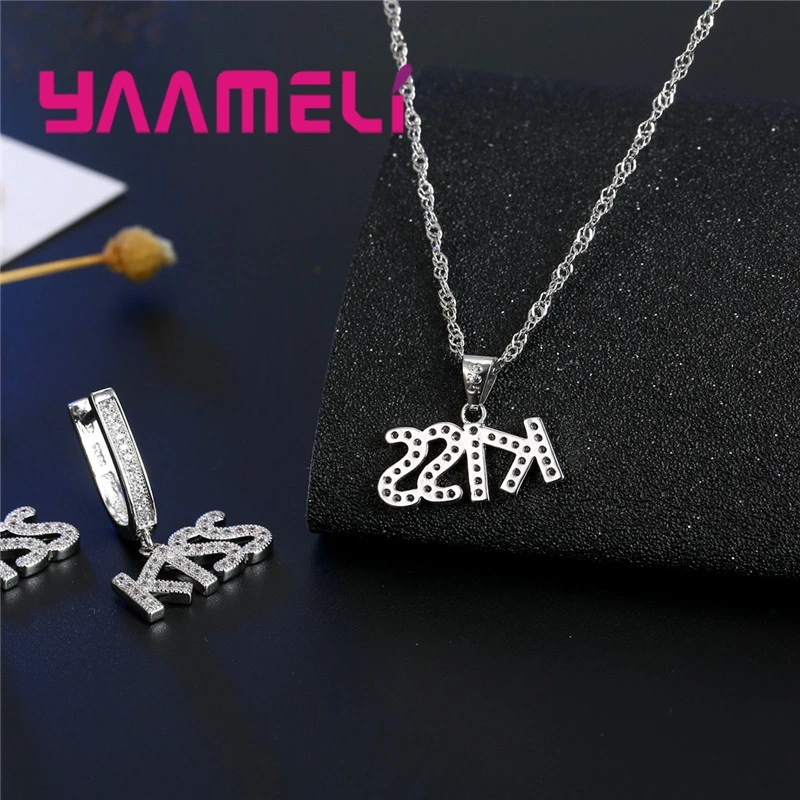 Набор из ожерелья и серёг серебра 925 пробы | Украшения аксессуары