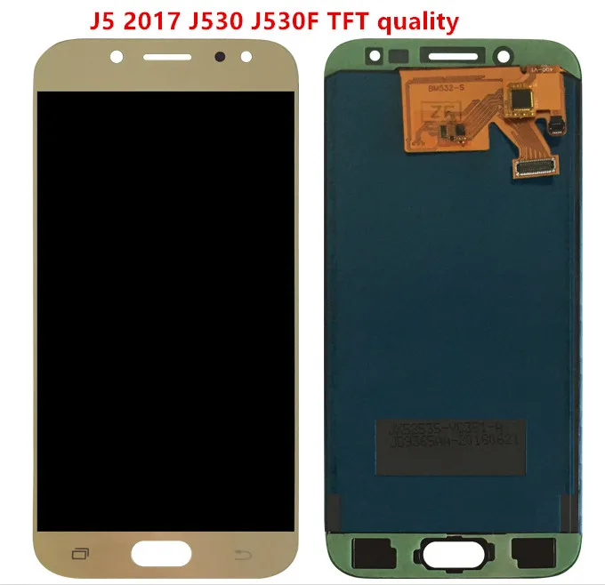 ЖК-для samsung Galaxy J5 2017 j530 J530F AMOLED ЖК-дисплей кодирующий преобразователь сенсорного