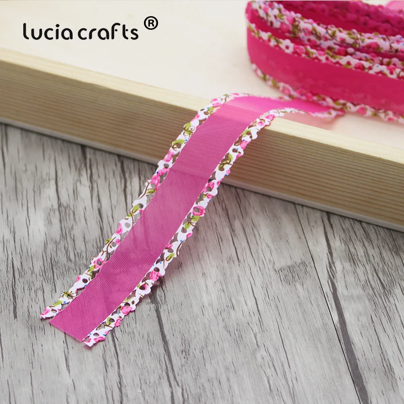 Lucia crafts 3 ярдов/партия 25 мм ленты из органзы для волос ручной работы свадебные