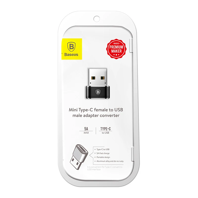 Baseus USB мужчина к usb type C Женский OTG адаптер конвертер кабель type-c адаптер для Nexus 5x6 p Oneplus 3 2 USB-C зарядное устройство для передачи данных
