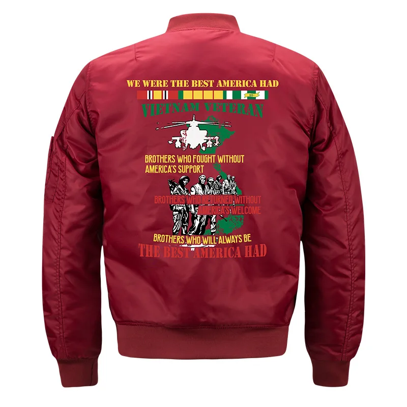 ASSTSERIES Vietnam Veteran мужская куртка-бомбер MA-1 высокое качество военная куртка 8XL