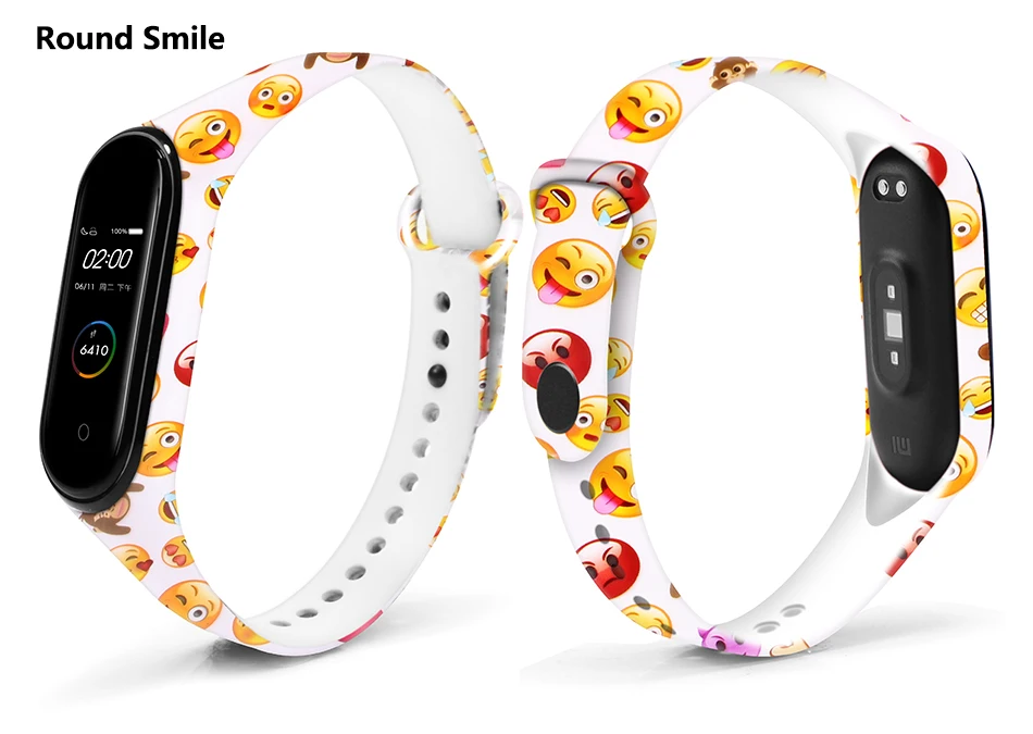 BOORUI новейший mi band 4 ремешок водонепроницаемый силиконовый ремень с цветами mi band 4 аксессуары сменный ремешок для xiaomi mi 4