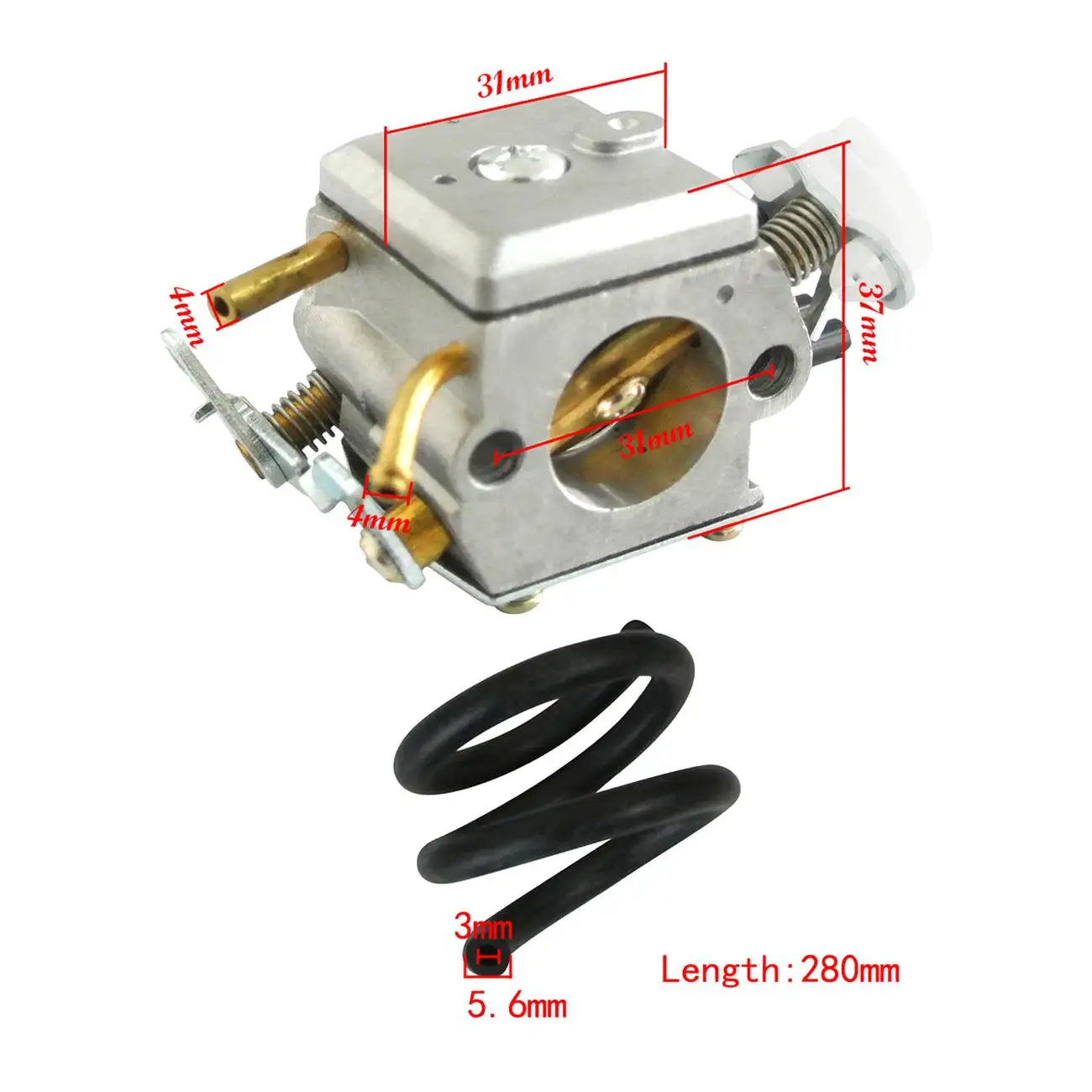 

Carburetor & Fuel Line For Husqvarna 362 365 371 372 372XP Chainsaw