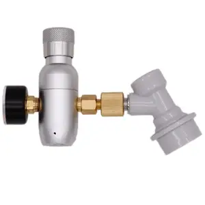 Компактное зарядное устройство CO2 для домашнего пивоварения премиум-класса с шаровым замком и отключением газов 60150 psi 38-18UNF Бесплатная доставка