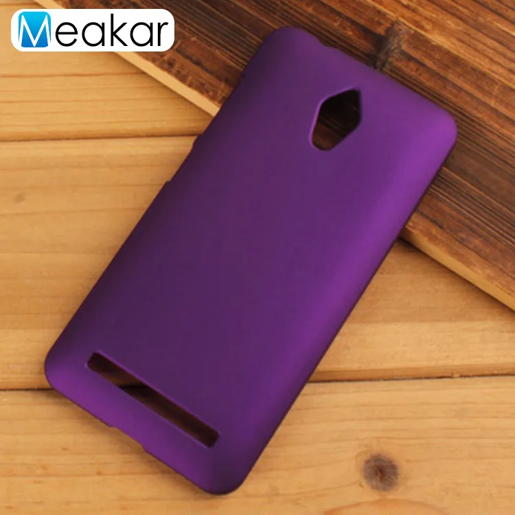 Матовая Пластик Coque 5.0For Asus Zenfone Go Zc500Tg чехол для Asus Zenfone Go Zc500Tg телефона чехол-лента на заднюю панель - Цвет: purple