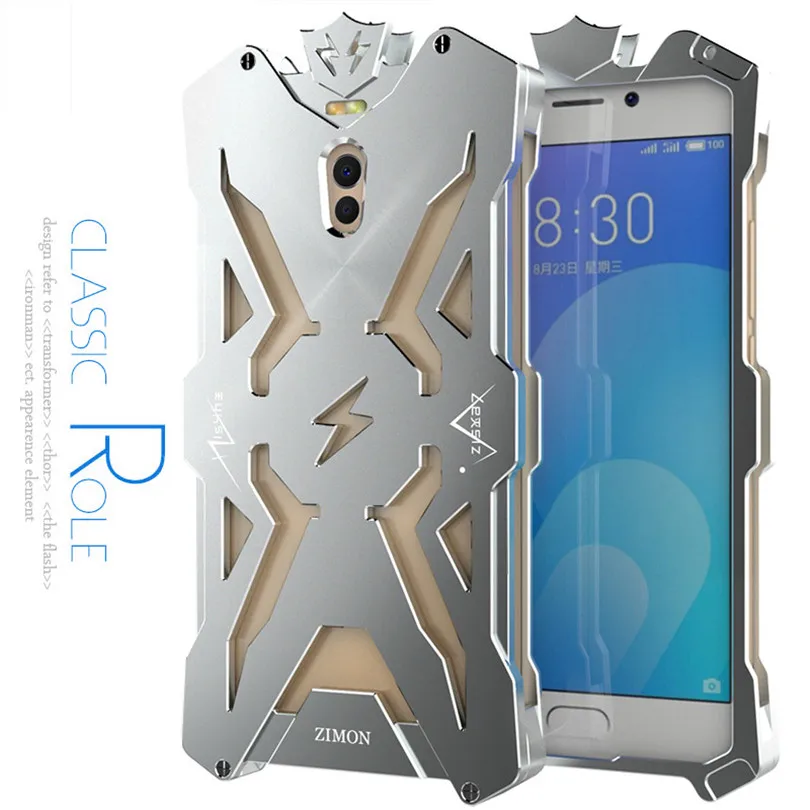 

Zimon Armor Shockproof Outdoor Heavy Metal Back Cover For Meilan Note 6 Aluminium Anti-knock Case For Meilan Note6 Phone Case