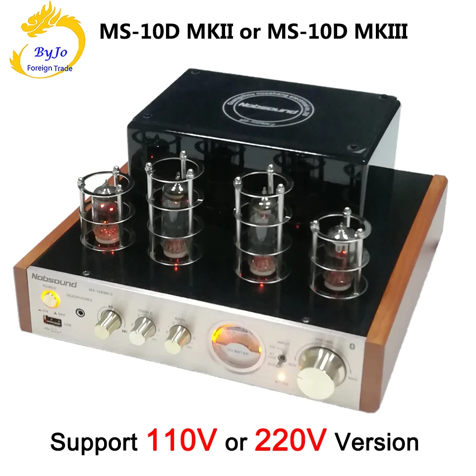 Ламповый усилитель Nobsound MS 10D MKII ламповый звука вакуумный трубчатый Bluetooth 110 В или