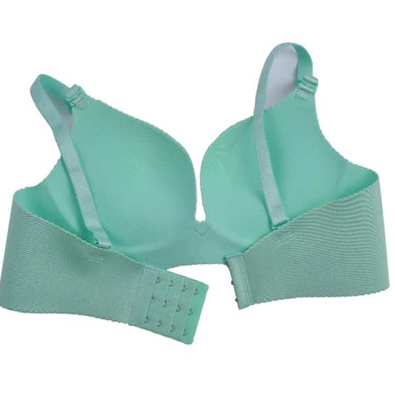 Бюстгальтер пуш ап бесшовный с глубоким V образным вырезом и открытой