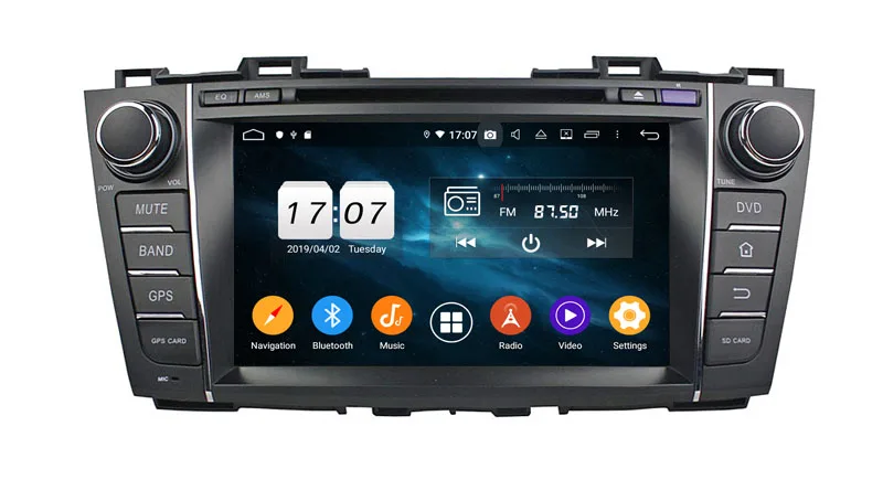 Автомобильный мультимедийный плеер 8 дюймов Android 10 0 для Mazda5 Premacy 2009-2012 с