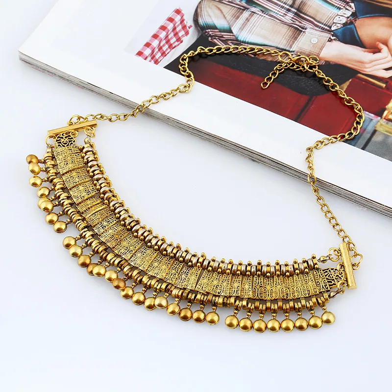 LZHLQ 2020 модный бренд Цыганский Воротник Ожерелье чокер Подвески винтажное панк