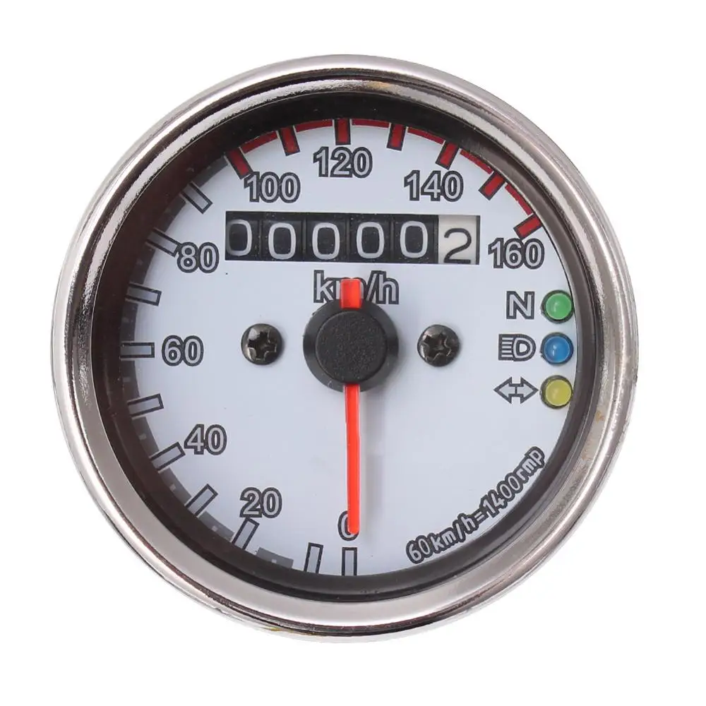 Универсальный мотоцикл спидометр одометр 12В двухскоростной счетчик со