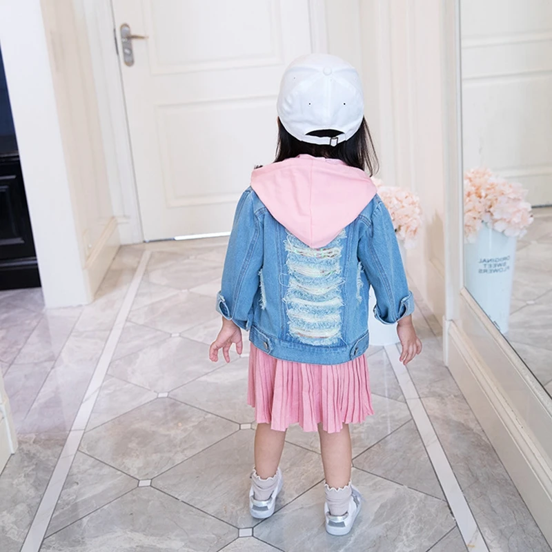 NEAT 2018 Autumn girl long sleeve hooded clothes Casual style flower print letters Girl dress Children's X18136 | Детская одежда и