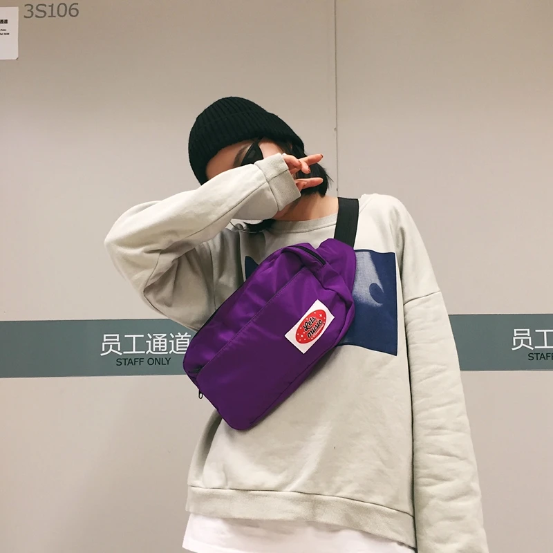 Женская фиолетовая поясная сумка BANGE забавные нагрудные сумки для женщин