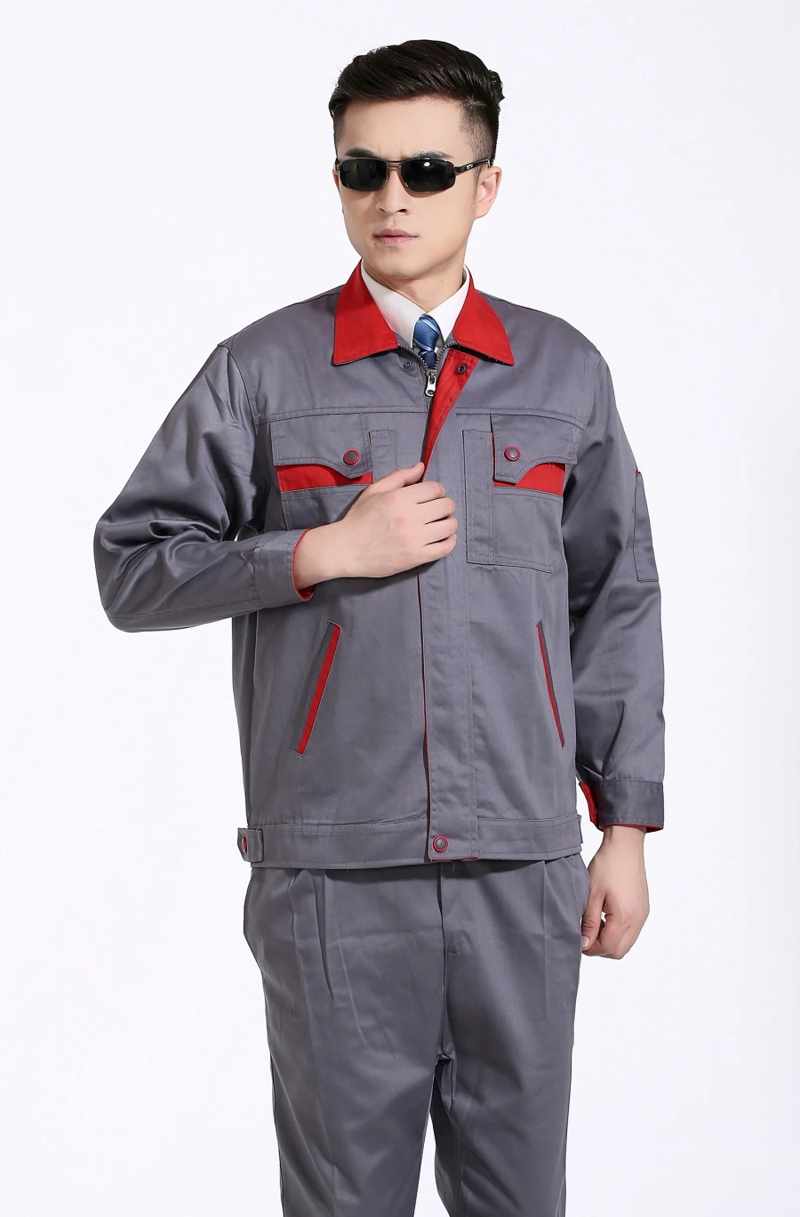Осенне-зимняя одежда с длинными рукавами мужской костюм механика инженерная